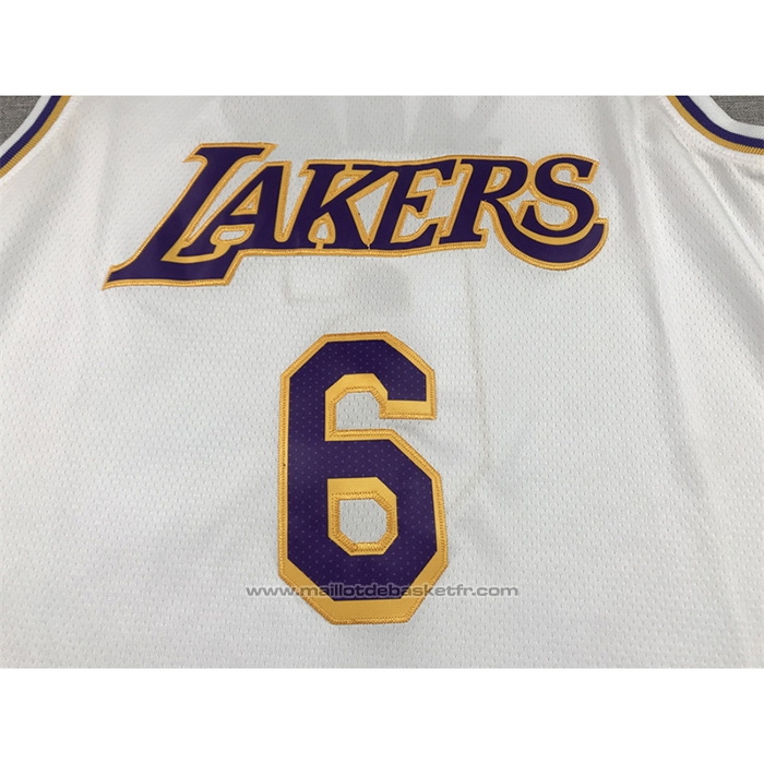 Maillot Los Angeles Lakers LeBron James #6 Association 2022-23 Blanc